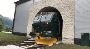 Steel shed isolated 