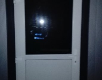 Door PVC glass white 